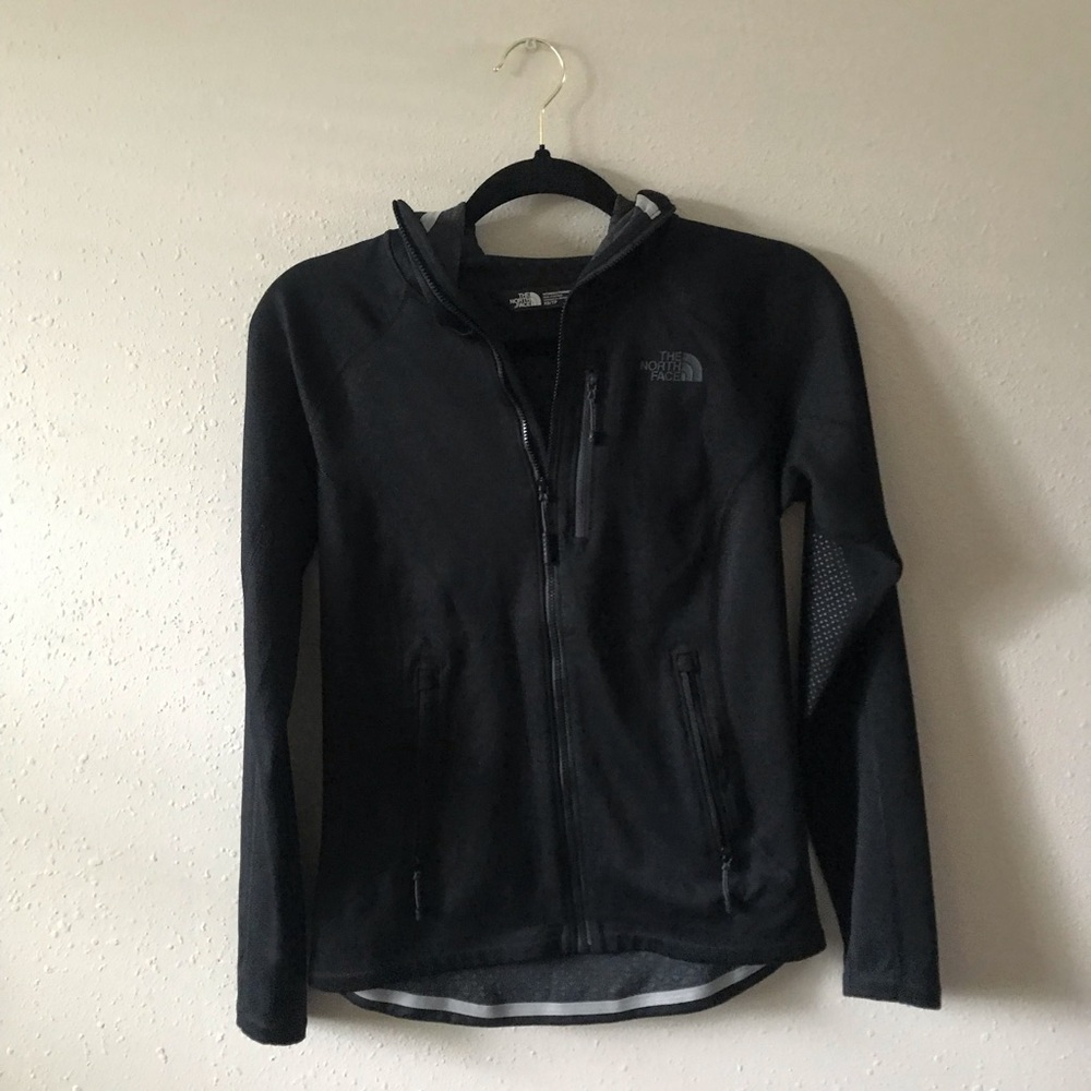 North Face Light Running Jacket Black Reflective Strip XS